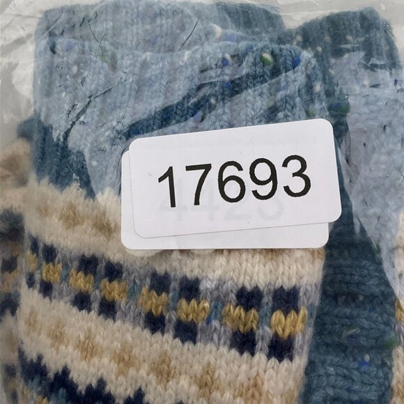 Talbots Cardigan‎ Women Medium Petite Blue Yellow Fair Isle Wool Cashmere Silk - Picture 12 of 12